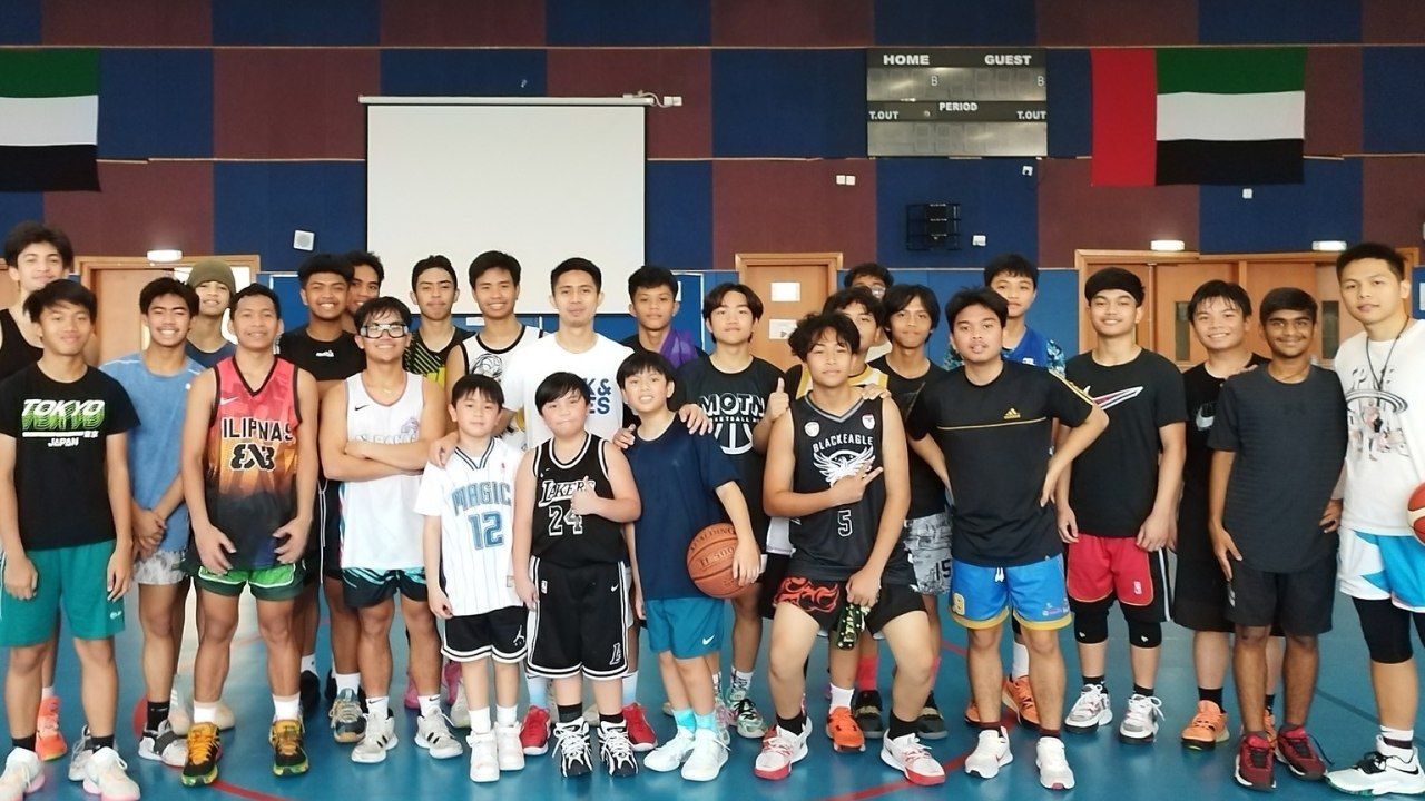 Basketball group photo