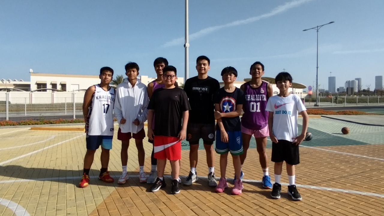Basketball group photo