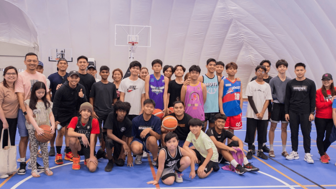 Basketball group photo